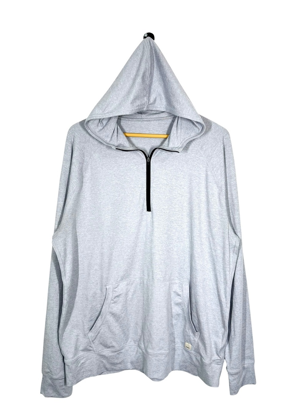 Vuori Hoodie Mens Size XL Gray Ponto Performance Half Zip Stretch Active V244